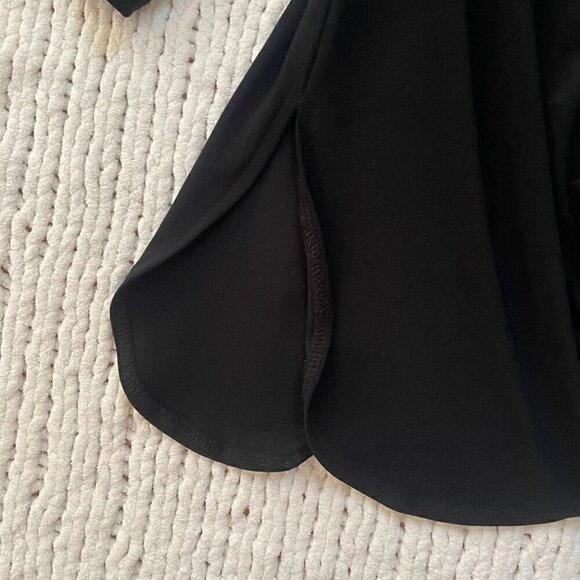 Women's Sympli Black Long Sleeve Tunic Tee - Size 4 - Picture 3 of 3